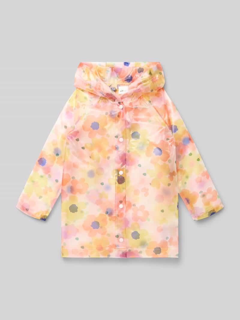 kurtka przeciwdeszczowa w kroju regular fit z kapturem