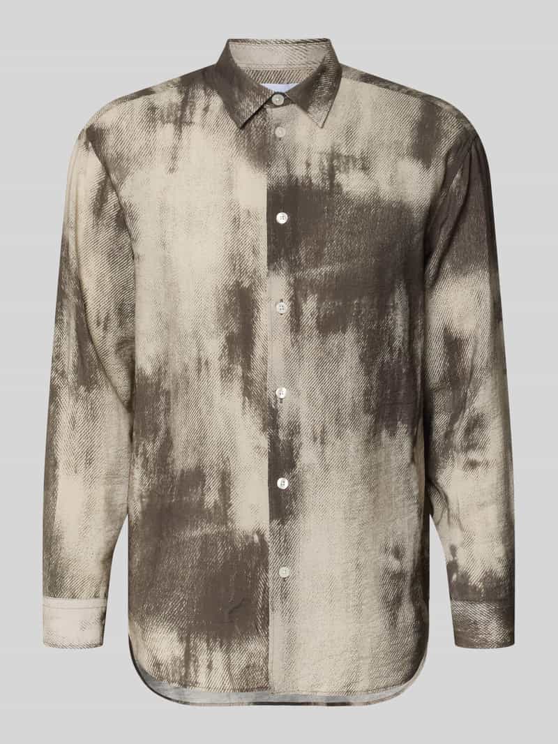 Koszula casualowa o kroju relaxed fit z kołnierzykiem typu kent model 'SALUAN'