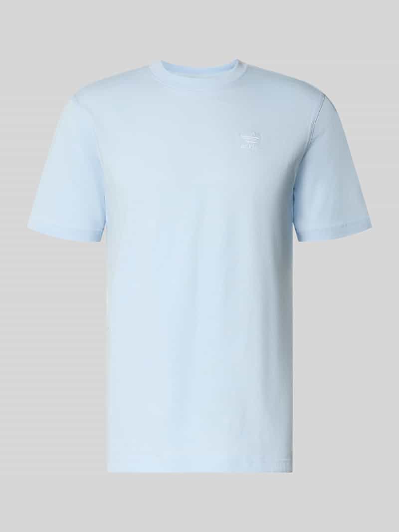 męski t-shirt o kroju regular fit z czystej bawełny