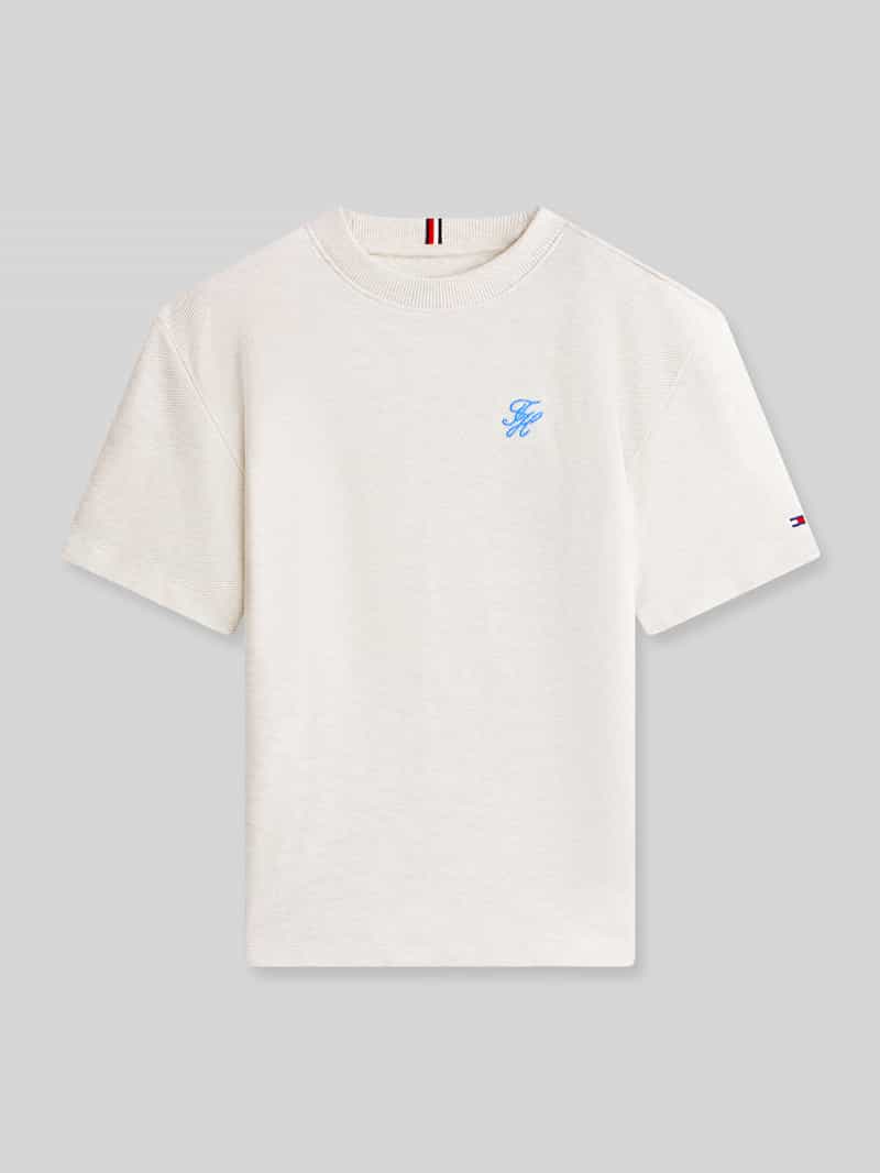 męski t-shirt o kroju regular fit z czystej bawełny