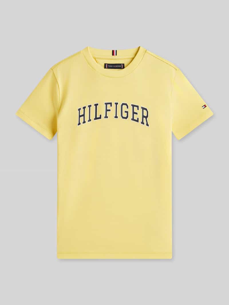 męski t-shirt o kroju regular fit z czystej bawełny