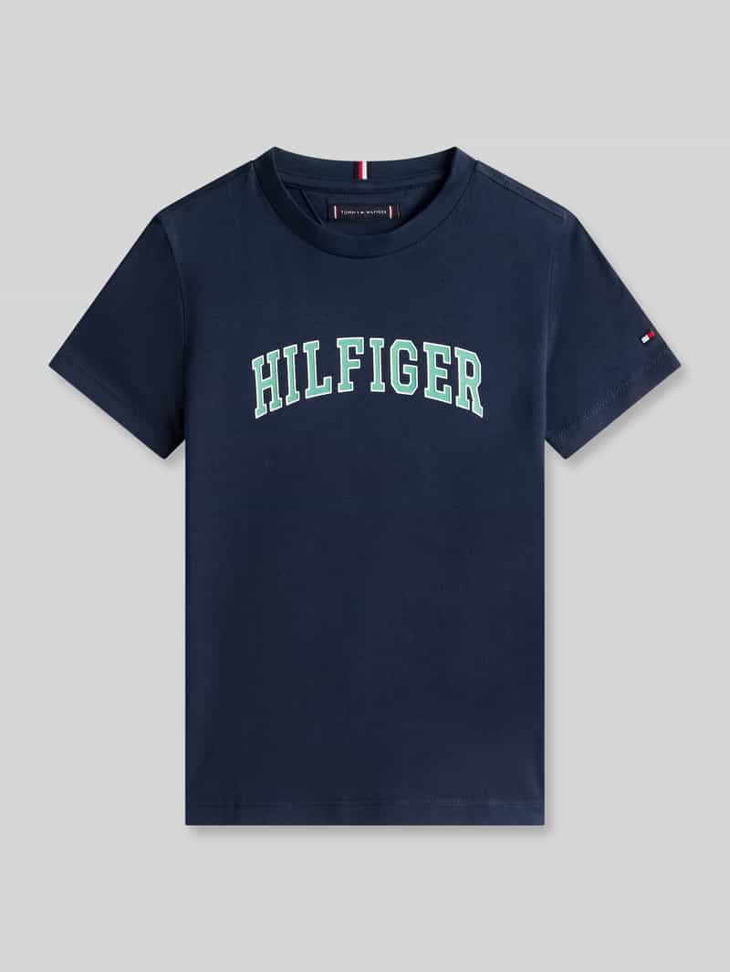 męski t-shirt o kroju regular fit z czystej bawełny