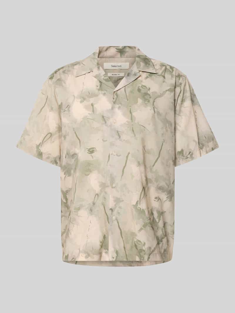 Koszula casualowa o kroju relaxed fit z mieszanki bawełny ekologicznej i modalu model 'RELAXAIR'