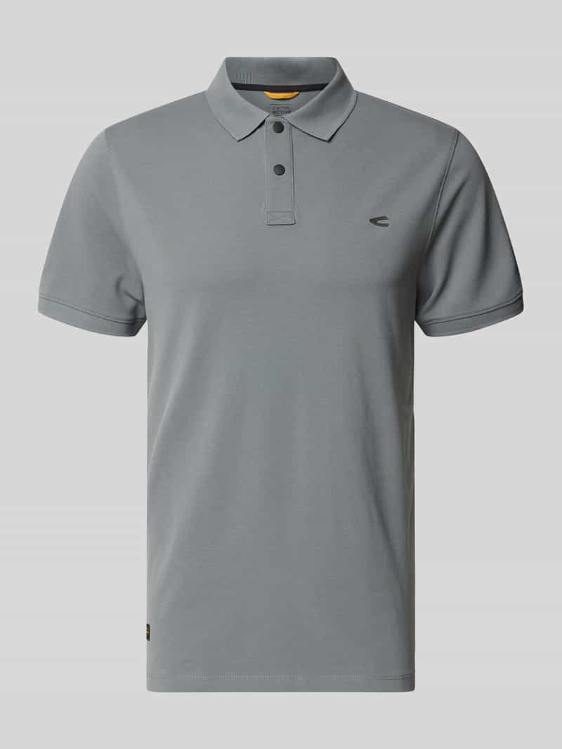 Koszulka polo w jednolitym kolorze, krój regular fit