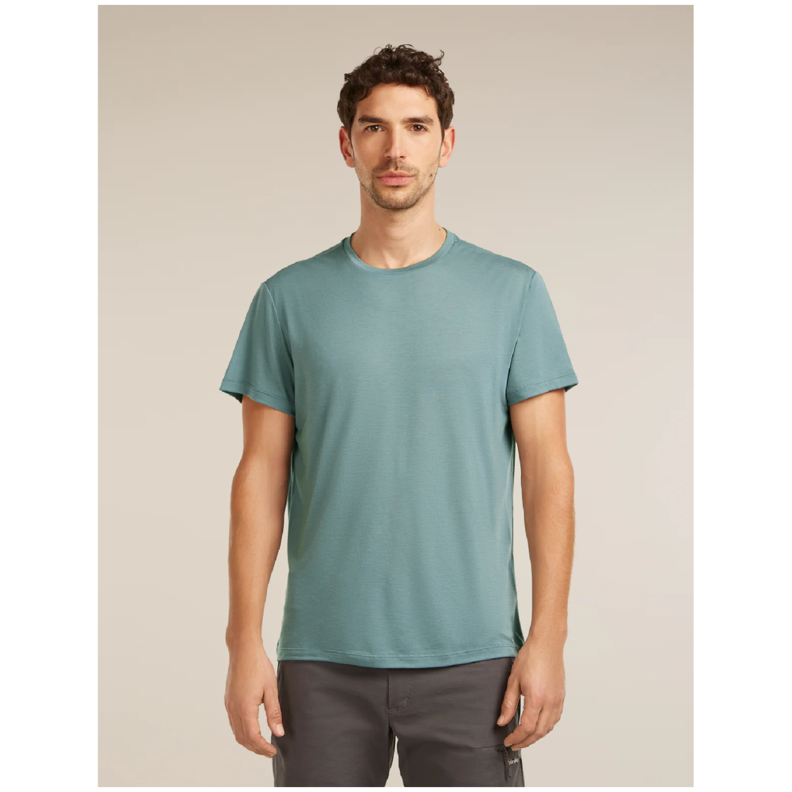 Męska koszulka Icebreaker Men Merino Blend Core SS Tee Rozmiar: XL / Kolor: jasnoniebieski