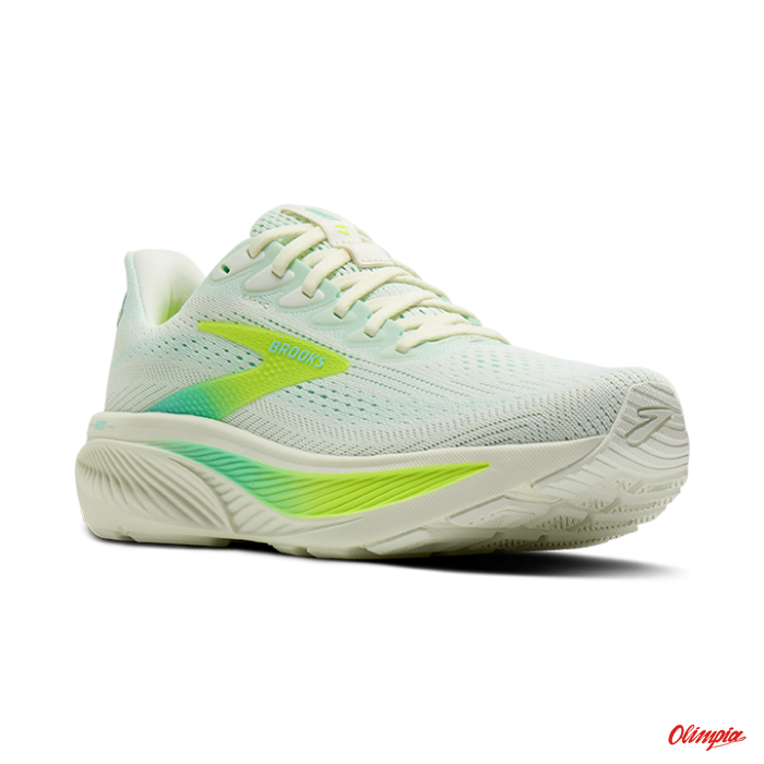 Damskie buty do biegania Brooks Ghost 17 - white/luminary/green