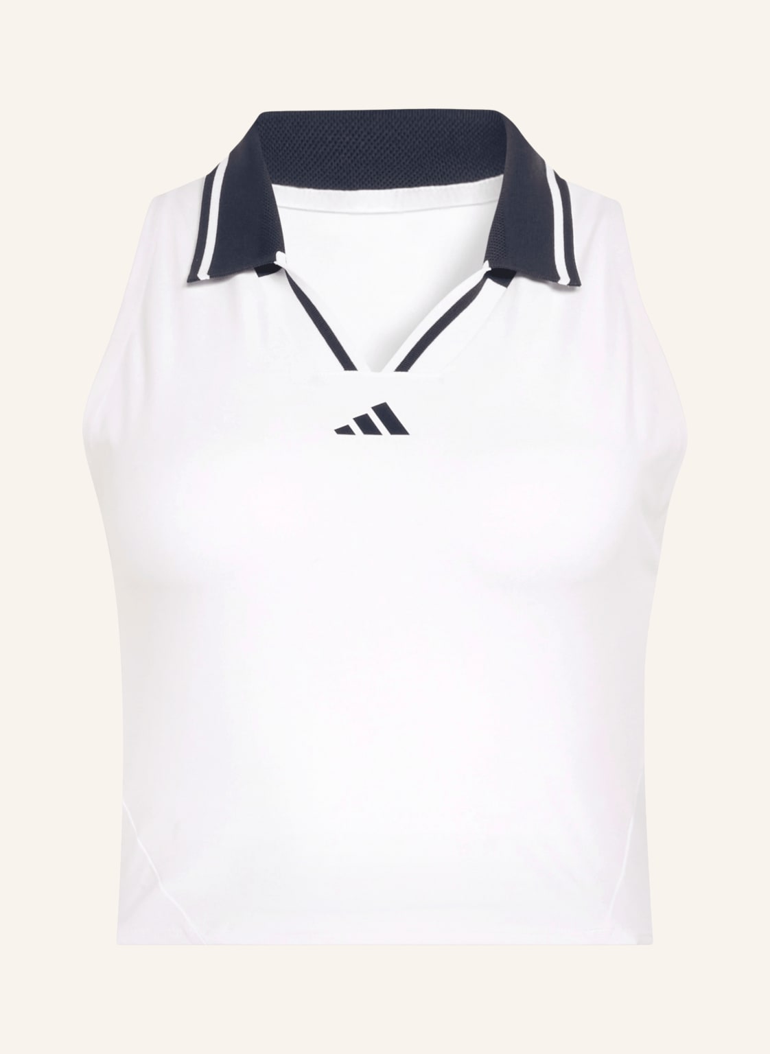 Adidas Krótki Top Tennis Climacool Crop Tank Pro weiss