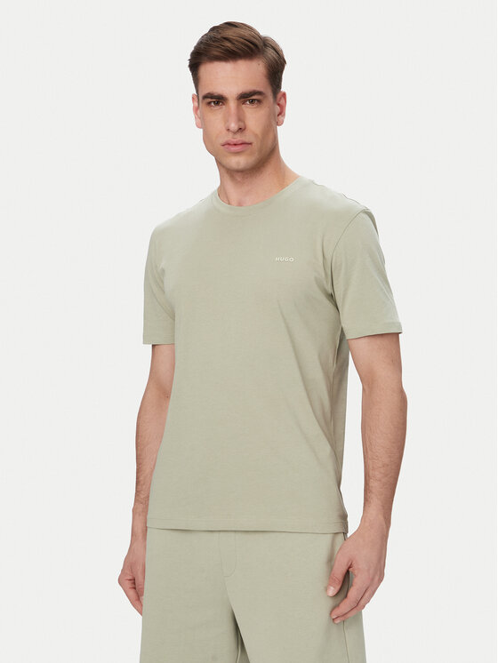HUGO T-Shirt Dero222 50466158 Zielony jasny Regular Fit