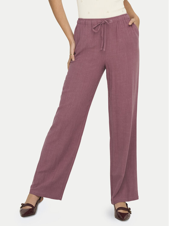 ONLY Spodnie materiałowe Siesta 15322263 Różowy Regular Fit