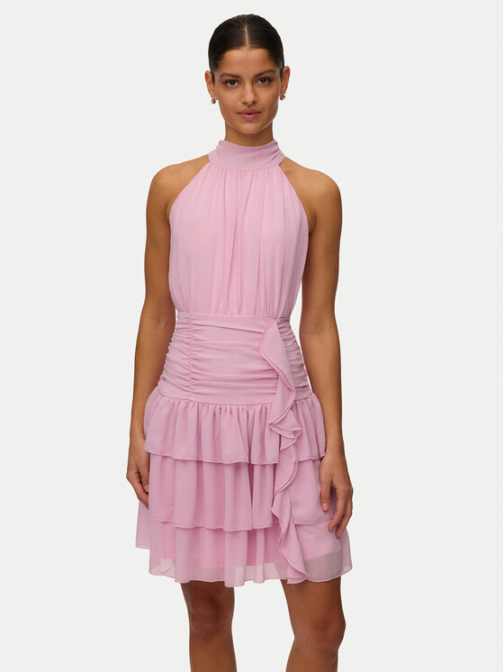 Vero Moda Sukienka koktajlowa Serena 10348178 Różowy Regular Fit