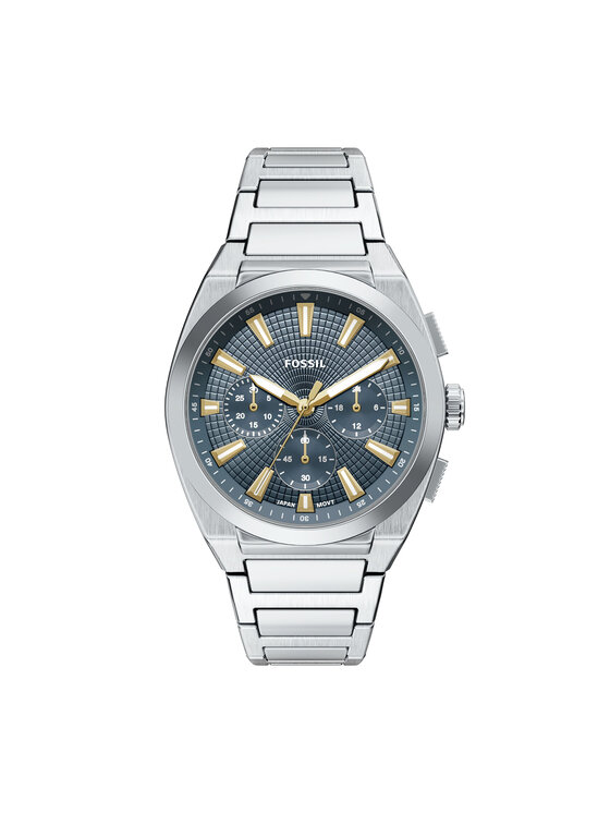 Fossil Zegarek Everett FS6154 Srebrny