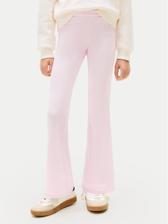 Tommy Hilfiger Legginsy Essential KG0KG09192 Różowy jasny Extra Slim Fit