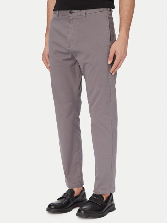 HUGO Chinosy David251D 50530886 Szary ciemny Slim Fit