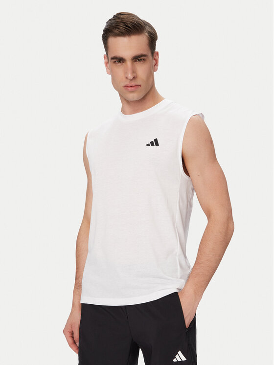 adidas Koszulka techniczna Workout Essentials Feelready KD5424 Biały Regular Fit