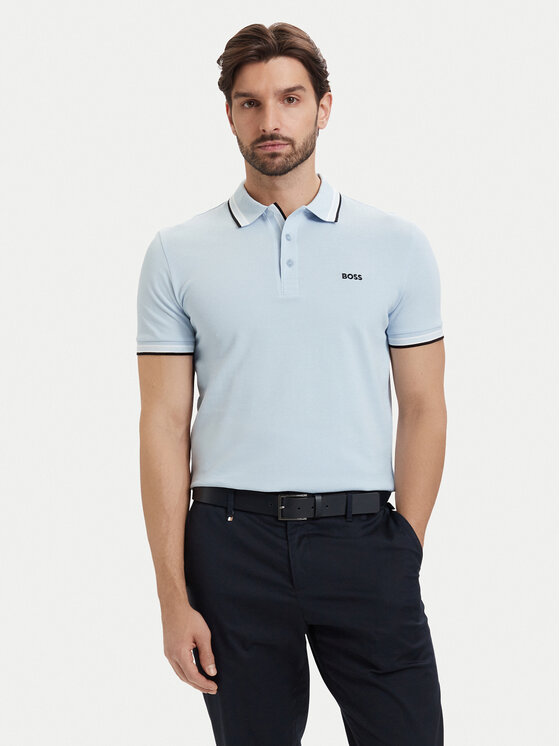 BOSS Polo Paddy 50469055 Niebieski Regular Fit