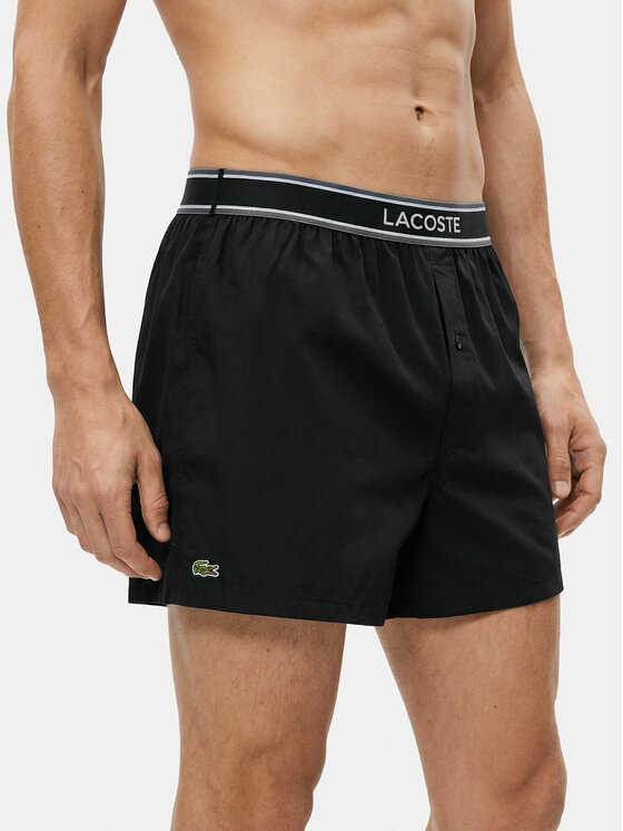 Lacoste Komplet bokserek 7H4972 Czarny