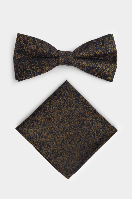 Czarno złota-mucha z poszetką 00274A90DZA