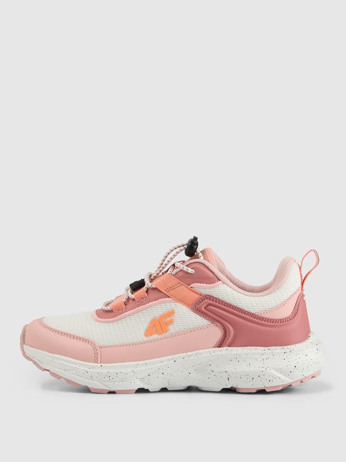4F Buty trekkingowe FLY TRACK z przewiewną cholewką dziewczęce - różowe 38