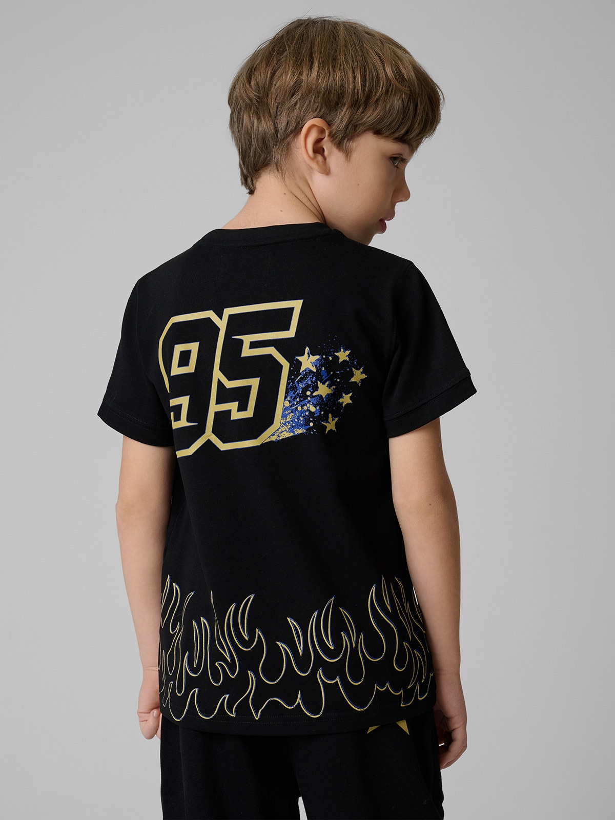 4F T-shirt regular z nadrukiem dziecięcy 4F x Bartosz Zmarzlik - czarny 158/164 (12-14 lat)