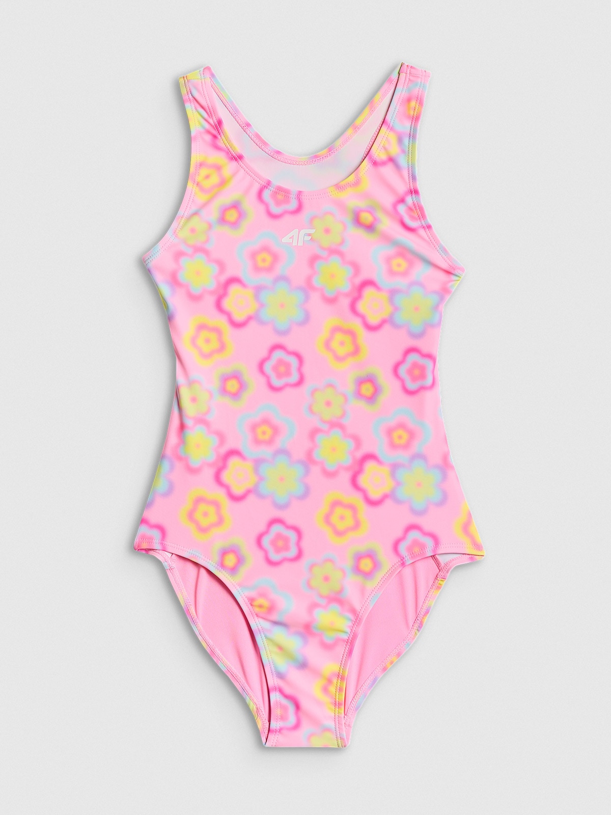 4F Kostium kąpielowy jednoczęściowy dziewczęcy - multikolor 134/140 (8-10 lat)