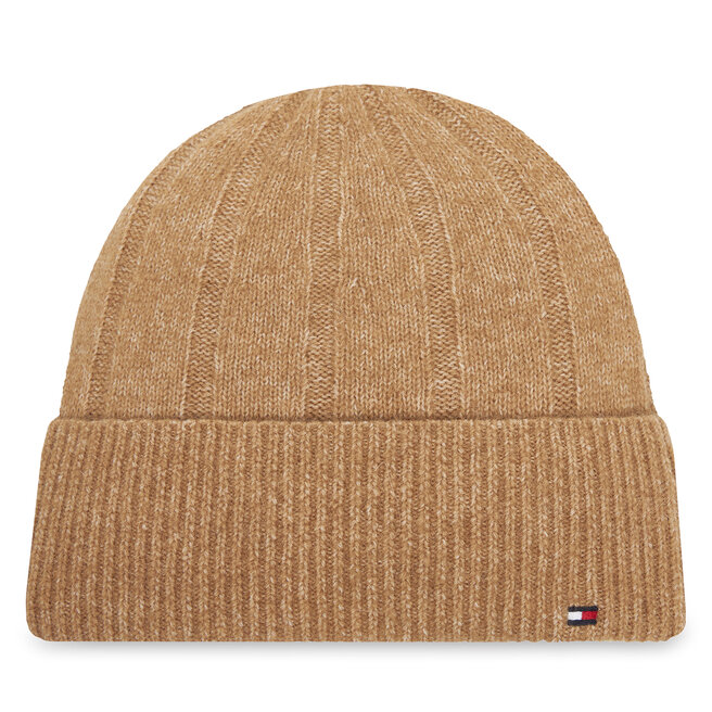 Czapka Tommy Hilfiger Th Flag Fluffy AW0AW17779 Beżowy