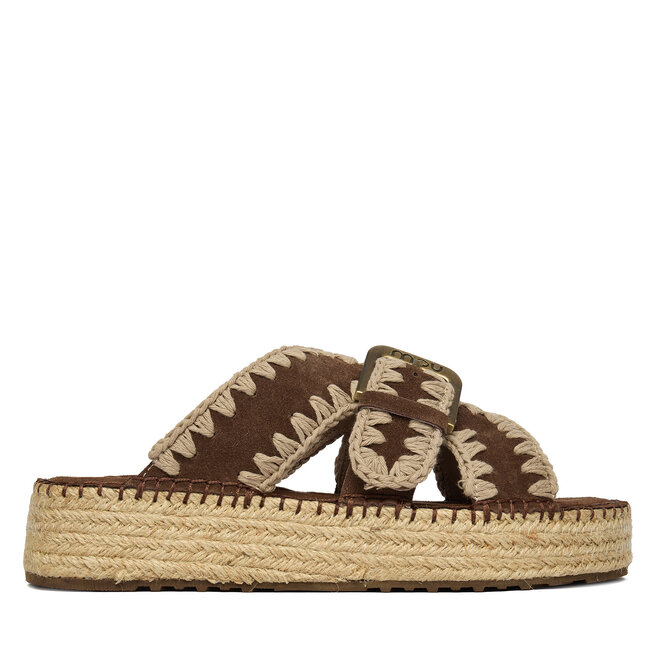Espadryle Mou MU.SW641003A Brązowy