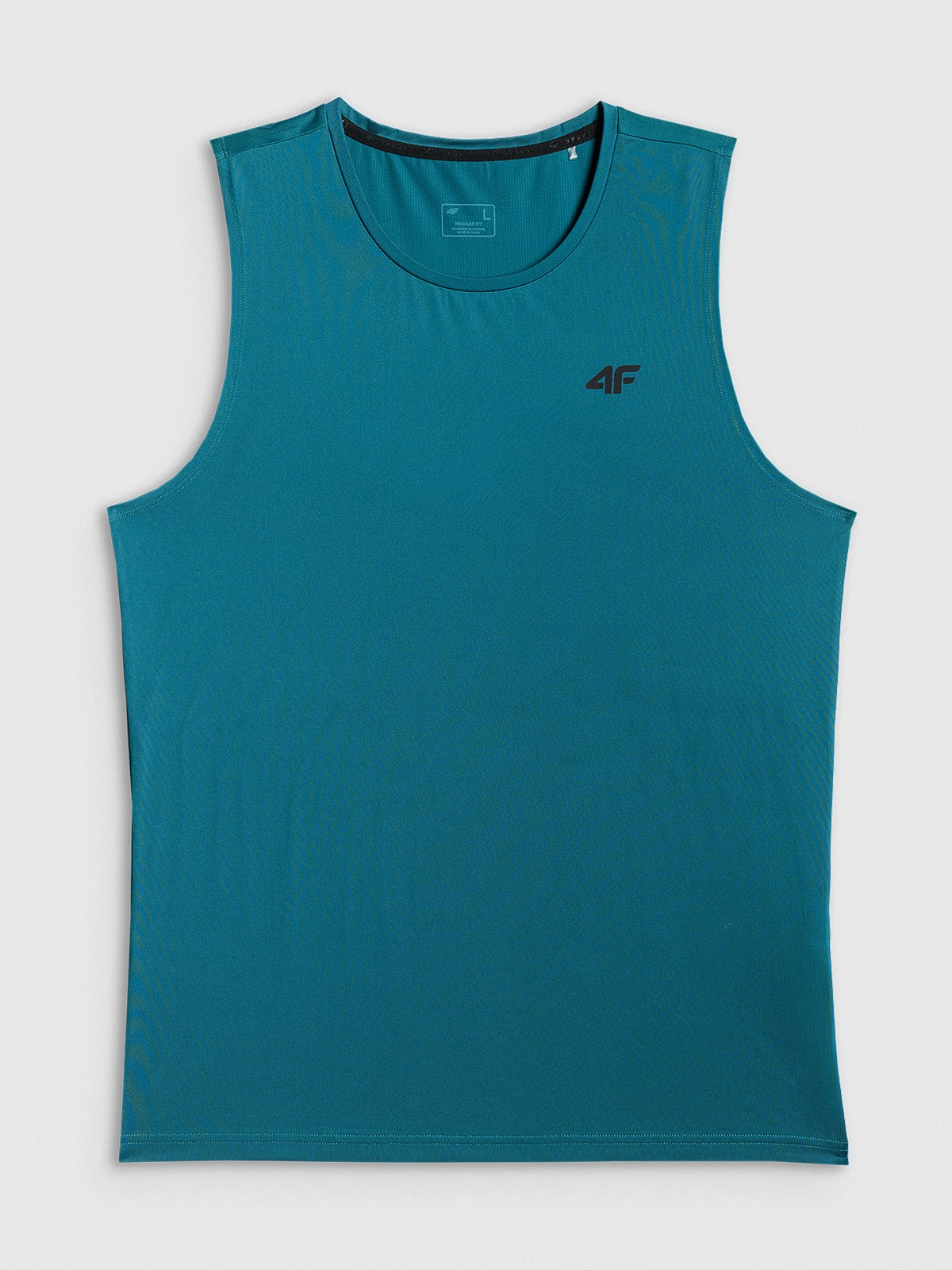 4F Koszulka treningowa regular szybkoschnąca męska - zielona XXL