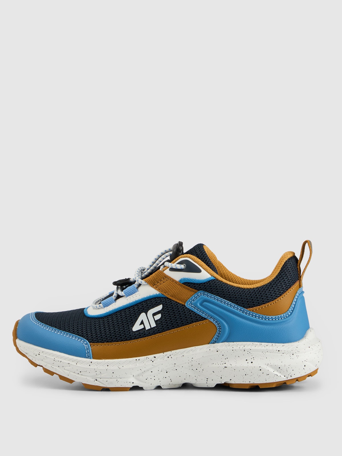 4F Buty trekkingowe FLY TRACK z przewiewną cholewką chłopięce - granatowe 38