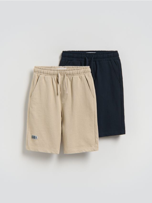 Reserved - Bawełniane szorty 2 pack - granatowy