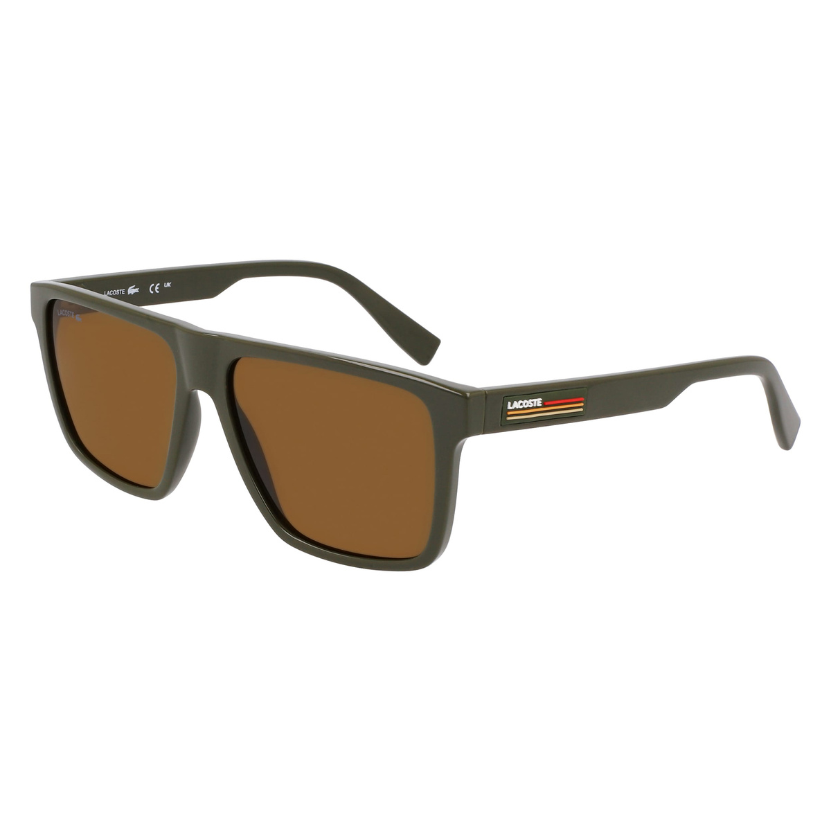 Okulary LACOSTE L6027S-275. Okulary przeciwsłoneczne, Kolor brązowy. Mężczyzna.