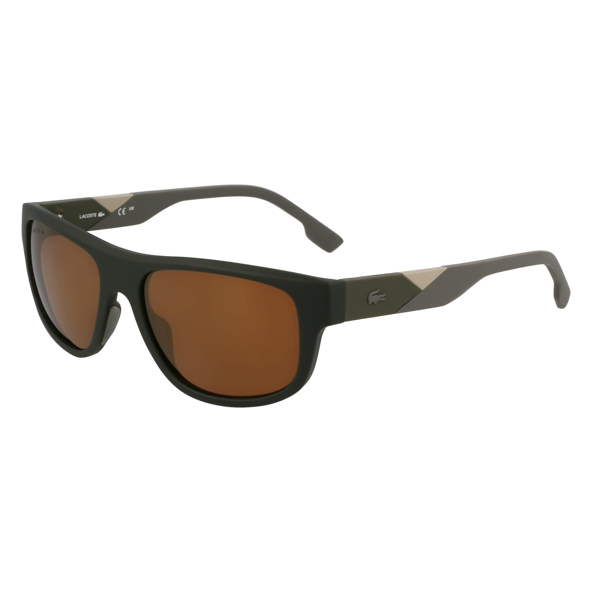Okulary LACOSTE L6042S-275. Okulary przeciwsłoneczne, Kolor brązowy. Mężczyzna.