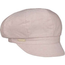 Czapka Newsboy Chambry by Seeberger, jasnobeżowy, One Size