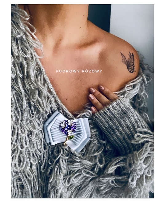 Brosza Hortensja z kwiatowej kolekcji NEW