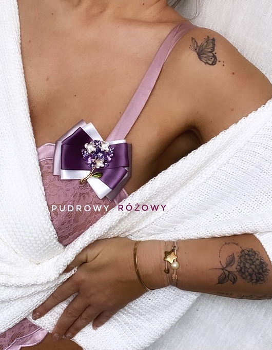 Brosza Hortensja z kwiatowej kolekcji NEW