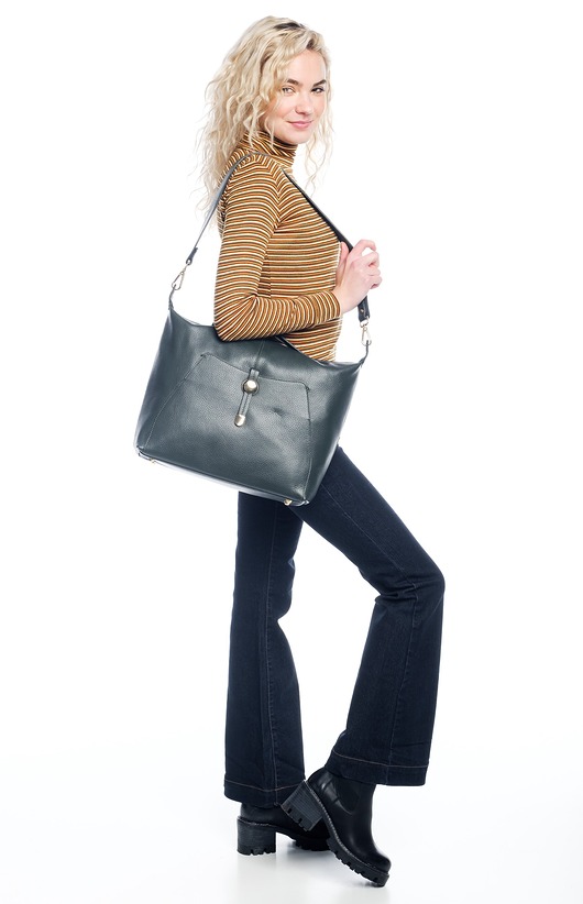 Torba skórzana Shopper - mieści format A4 (7008)