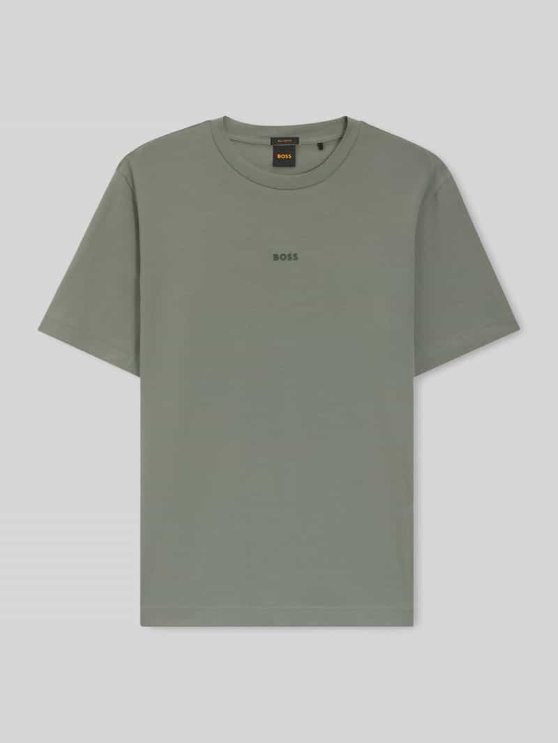 T-shirt o kroju relaxed fit z mieszanki bawełny model 'TCHUP'