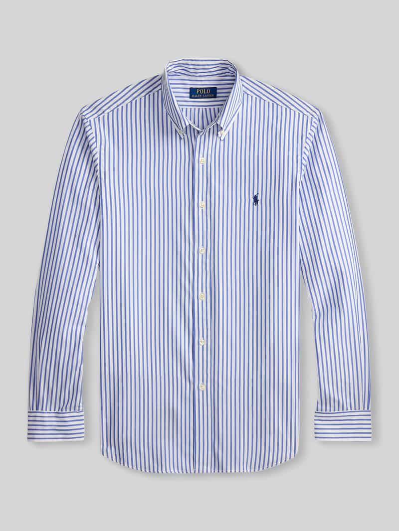 Koszula casualowa o kroju custom fit z czystej bawełny