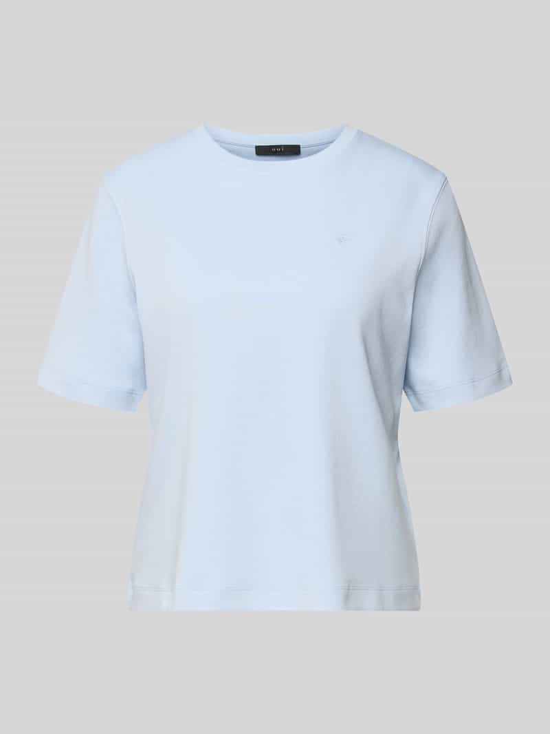 T-shirt z wyhaftowanym logo model 'SVEHA'