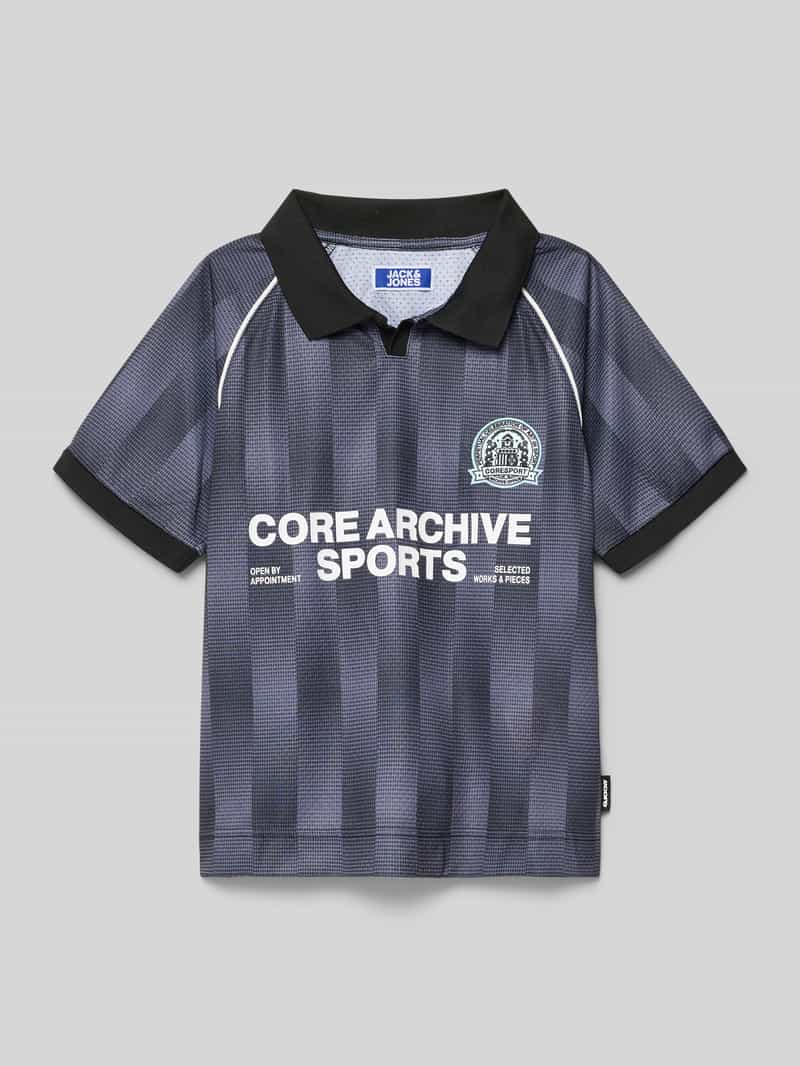 Koszulka w trykotowym stylu z kołnierzykiem polo model 'BREEZE FOOTBALL'