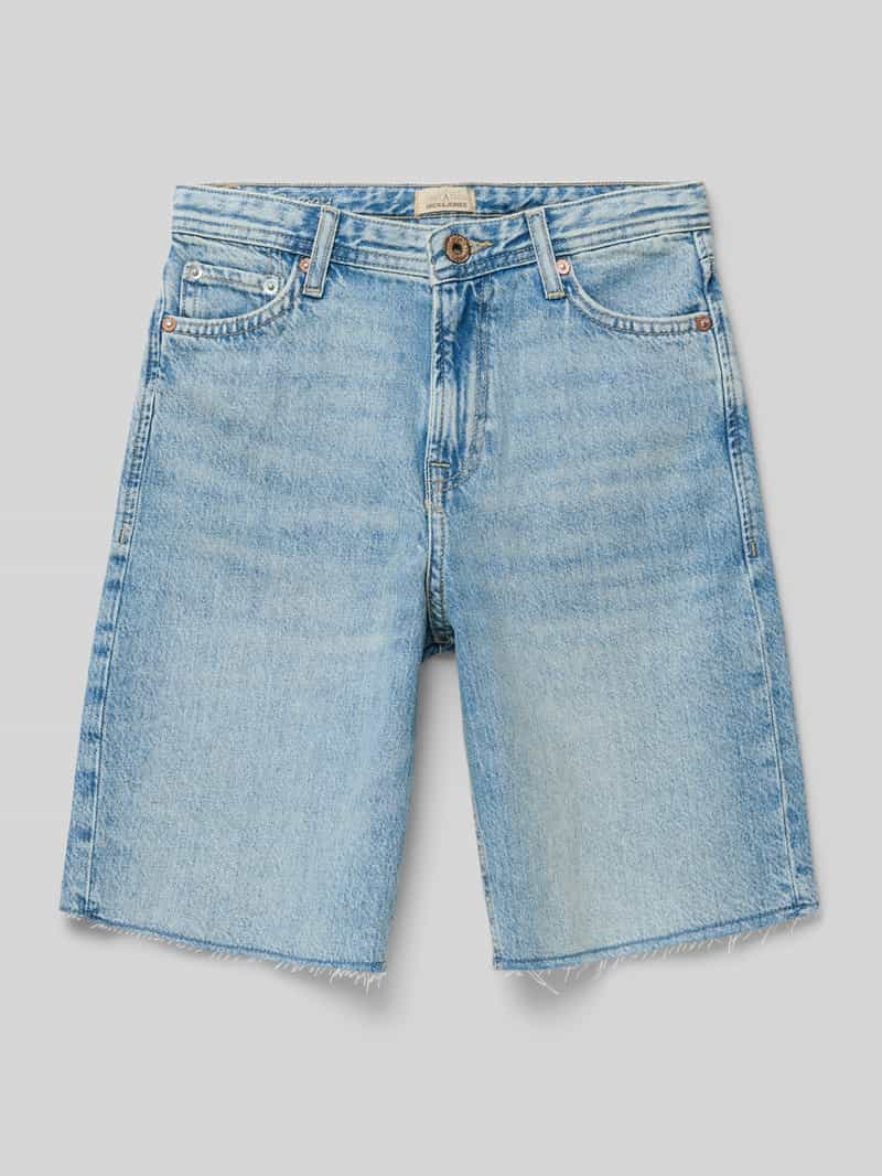 Szorty jeansowe z frędzlami model 'ALEX'