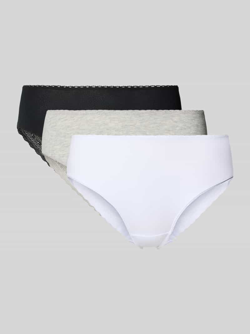 Figi w zestawie 3 szt. z koronką