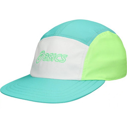 ASICS Czapka do biegania Asics 5 PANEL CAP Aurora Green/Cream