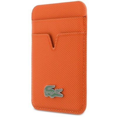 Portfel LACOSTE Petit Pique MagSafe Pomarańczowy