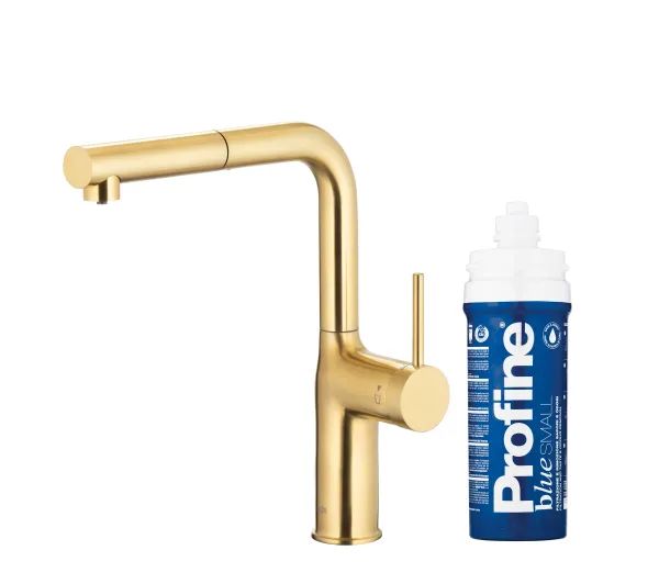 KFA Armatura Duero Pure Move Pull-Out 6623-423-39 Jasne złoto Stal szlachetna