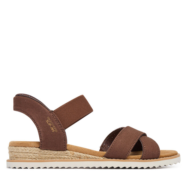 Sandały Skechers BOBS Desert Kiss - Golden Lily 114418/CHOC Brązowy