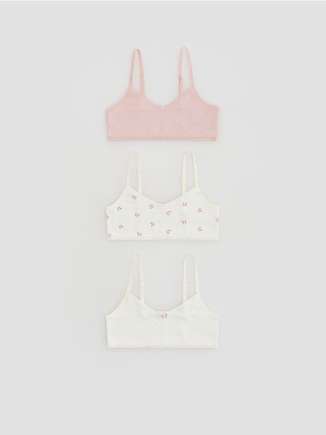 Reserved - Bawełniany top 3 pack - wielobarwny