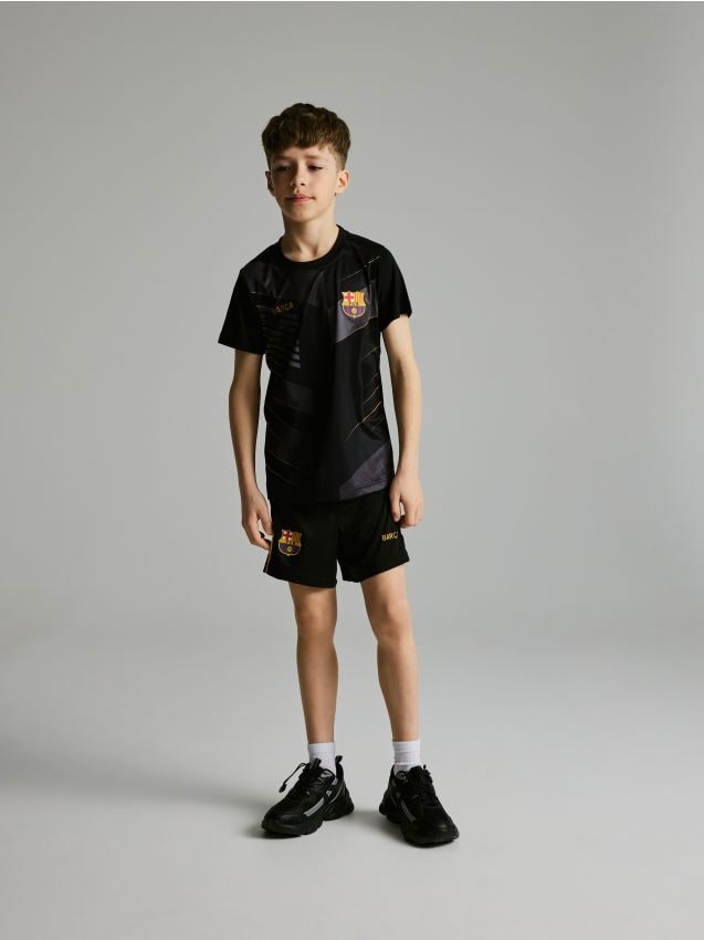 Reserved - T-shirt FC Barcelona - czarny