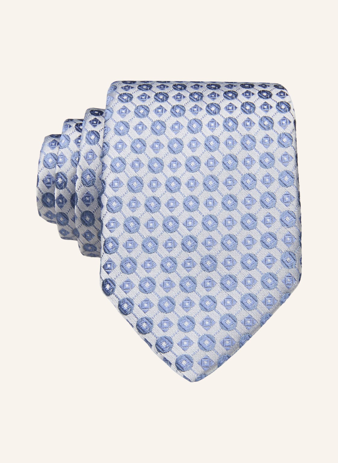 Boss Krawat Z Jedwabiu blau