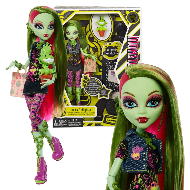 Monster High Reprodukcja Lalka Kolekcjonerska Venus McFlytrap + Akcesoria JHK58