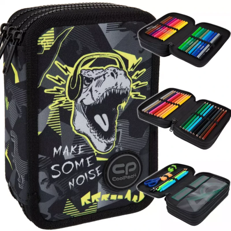 Coolpack Jumper 3 Piórnik Z Wyposażeniem 3-komorowy Dinopark
